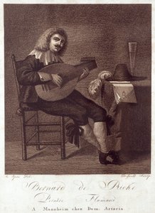 Lutenist Seated at Table by Unknown